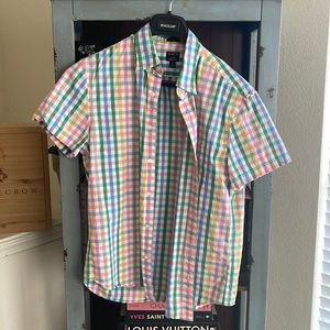 J Crew Large Flex Washed Shirt slim